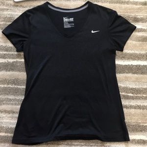 Black V-Neck Nike T-shirt